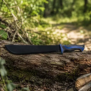 Wholesale Outdoor Utility Knife With Black Blade Camping Machete for Bushcraft and Garden Clearing thumbnail-4
