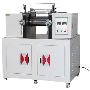 Efficient Liquid Cooling Two Roll Mixer Mill for Laboratory Rubber Crusher and Plastic Mixing thumbnail-5