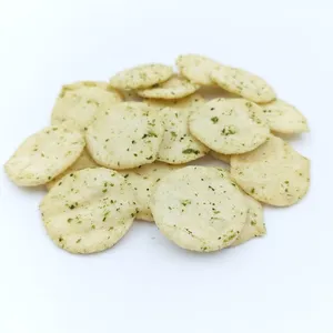 Clean Label Baked Seaweed Rice Chips, Vegan Thin Rice Crackers, With BRC, HALAL, KOSHER Global Export Certifications thumbnail-2