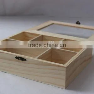Clear Natural Wood Chocolate Box/tea Box/food Packaging Box thumbnail-1