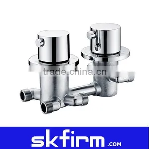 Brass Chrome Shower Faucet Hot Cold Water Mixing thumbnail-1
