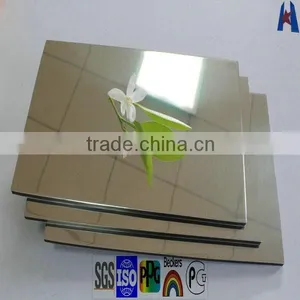 Mirror Wall Cladding Aluminum Composite Panel thumbnail-1
