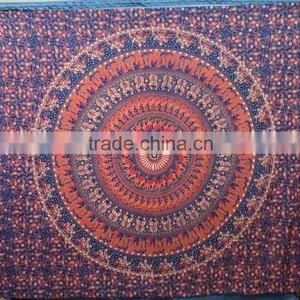 Printed Cotton Mandala Tapestry New Design Wall Hanging Wholesale Price Bedsheet Bohemian Throw thumbnail-5