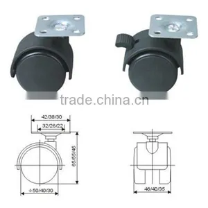 China Fixing Plate Cheap Chair Leg Casters thumbnail-1
