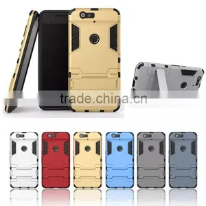 TPU Rubber Back Stand Case for Huawei Nexus 6p TPU+PC Cover Case With Stents MT-4904 thumbnail-1