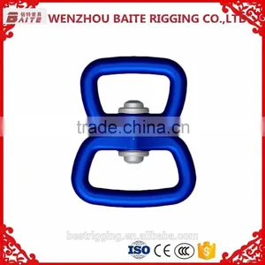 China Supplier Stainless Steel Colorful Double Metal Snap Swivel Hook,Silver Sailboat Double Round Eye thumbnail-4