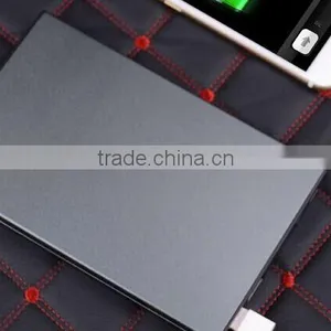 AWC834 2a Charger 12mm Ultrathin 20000mah Metal Dull Polish 2 Power Bank Charger Usb thumbnail-4