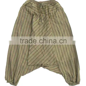 Loose Stripe Cotton Yoga Pant thumbnail-1