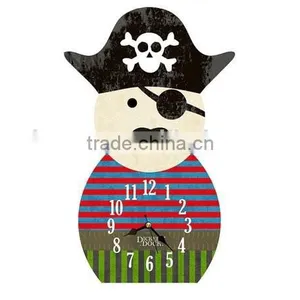New Design Pirate Style Wooden Wall Clock for Home Deco Quality Choice thumbnail-1