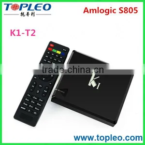 K1 Android 4.4 TV Box+DVB S2 S805 Quad Core 1G/8G Wifi XBMC KODI Free Movies K1+T2 Smart Andorid TV Box thumbnail-1