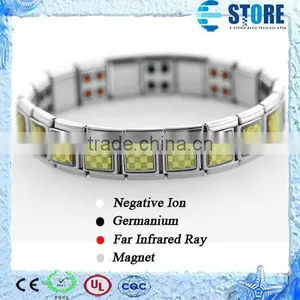 2014 Fashion Men/Women Stainless Steel Quantum Energy Bracelet thumbnail-1