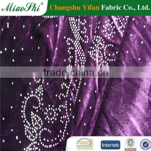 High Performance Elastic Two-colored Polyester Velour With Diamond Fabric thumbnail-3