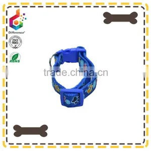 Foot Pattern Printing Adjustable Leather Pet Dog Collar thumbnail-3