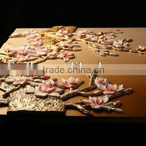 3D FOR DECOR WALL ART CANVAS for Flowers Oil Painting Products thumbnail-1
