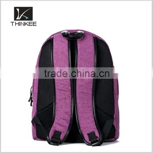 Backpacks for Girls Popular Purple European and American Style Canvas Traveling and Leisure Women School Backpack thumbnail-2