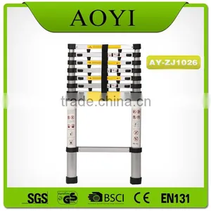 New Super Fully Extendable 2.6m Meter Telescopic Aluminum Ladders AY-ZJ1026 thumbnail-3