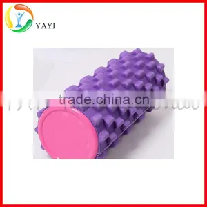 Crossfit Massage Exercise EVA Foam Roller With Caps thumbnail-2