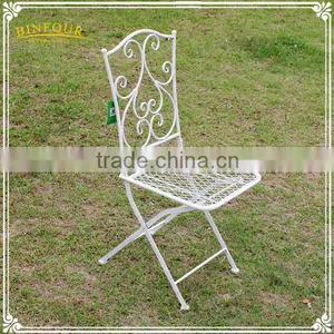 Chinese Cheap Outdoor Antique Wrought Iron Leisure Garden Chair thumbnail-1
