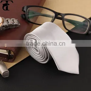 2015 Latest Plain Color Men Tie for Gift 100% Polyester Casual Necktie to Match Shirts thumbnail-2