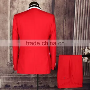 Latest Design Colour Combination Lapel Formal Frock Made to Measure Online Wholesale Shop Wedding Suits for Men thumbnail-2