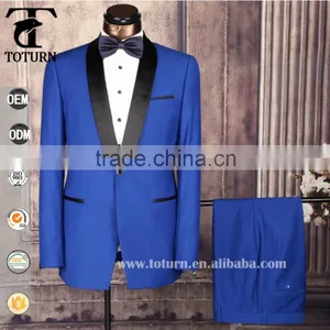 2016 High Quality Latest Fashion Design of Slimming Shaper Red Groom Wedding Suit thumbnail-2