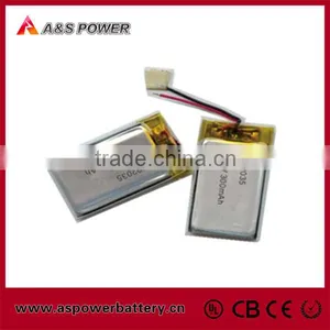 502535 3.7V 300mAh Lithium Polymer Battery for MP3 Player thumbnail-1