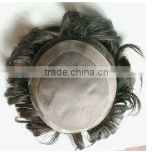 Human Hair Wigs for Men High Quality Men's Toupee thumbnail-1