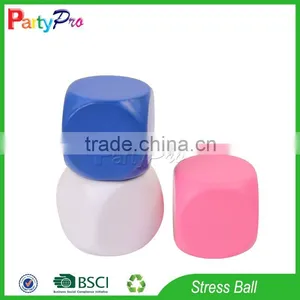 Partypro PU Foam Custom Logo Wholesale Custom Dice Cube Stress Ball thumbnail-1