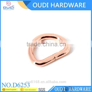 Rose Gold New Fashion Metal D Ring for Handbags, D-ring, D Buckle for Bags, Bag Hardware thumbnail-1