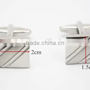 Cuff Button Brass Cufflinks Rectangle Brass Men Shirt Cuff Button thumbnail-3