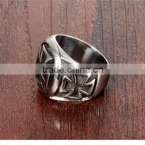 Wholesale Jewelry Stainless Steel 2016 Man Criss- Cross Ring thumbnail-5