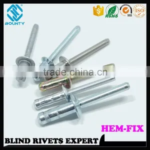 HIGH QUALITY HOT SELLING FACTORY HIGH SHEAR STRENGTH HM POP RIVETS FOR AUTOMOBILE thumbnail-1