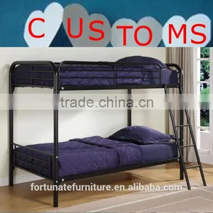 Black Strong and Easy Assemble Metal Refugee Bunk Loft Bed thumbnail-1