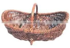 Large Size Vegetable Basket With Handle Looks Old Picinc Storage Bins thumbnail-3