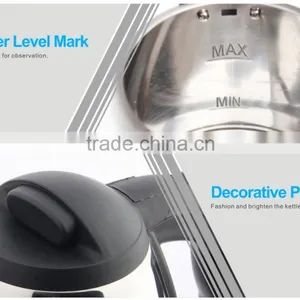 1.7L CE Rohs Electric Water Kettle Stainless Steel Hotel Electric Kettle thumbnail-5