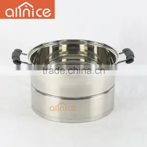 Stainless Steel Straight Body Shape and Durable Two Layers Steamer Pot Boiler thumbnail-5