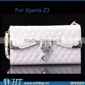Fancy Cell Phone Case for Sony Z3, Wholesale for Sony Xperia Z3 Leather Case thumbnail-3