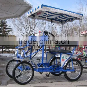 BLUE FOUR-WHEEL LEISURE BIKE thumbnail-1