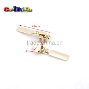 45*11mm 5# Auto Lock Zipper Slider Zinc Alloy Golden For Metal Zippers #FLQ144-G thumbnail-1