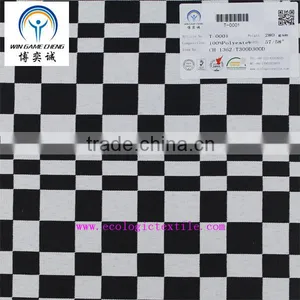 100% Polyester Black and White Squares Dazzling Heavy Woven Fabric thumbnail-1