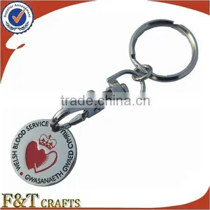 Custom Available Colorfulmetal Trolley Coin Keychain Holder thumbnail-4