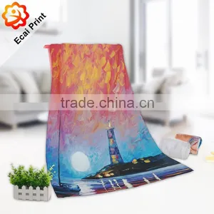 Newest Good Color Fastness Customize Dye Printed Hotel Towel thumbnail-2