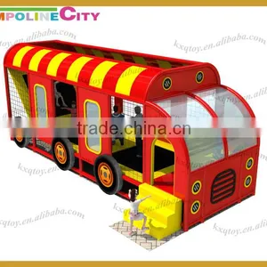 Interesting Amusement Trampoline Park/Outdoor Children Bus Trampoline thumbnail-1
