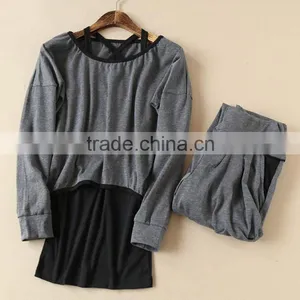Hot Sale Fashion Training Clothes and Fitness Set or Running Wear With Low Prices Made in China thumbnail-1