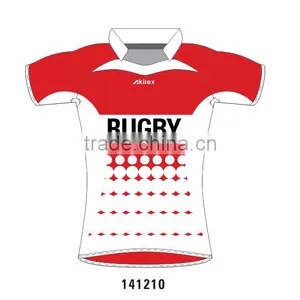 100% Polyester Made Sublimation Custom Rugby Jersey Rugby Shirt thumbnail-3