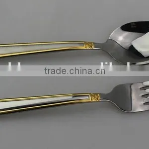 New Design Stainless Steel Gold Plated Cutlery thumbnail-2