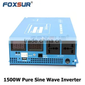 High Quality 1500W Pure Sine Wave Inverter 12V 24V 48V DC to 110V 230V AC, DC to AC Solar Power Inverter thumbnail-3