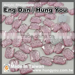 Made in Taiwan Oval Shape With 2 Holes Flat Back Sew On Rhinestone for Clothing thumbnail-2