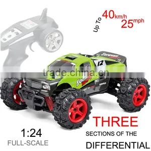 High Speed rc Toys 2.4G 4WD Short Truck rc Car 1:24 Buggy With 550 Brush Motor and 40km/h Speed thumbnail-1