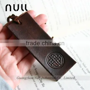 Vintage Embossing Style Genuine Leather Bookmark thumbnail-1